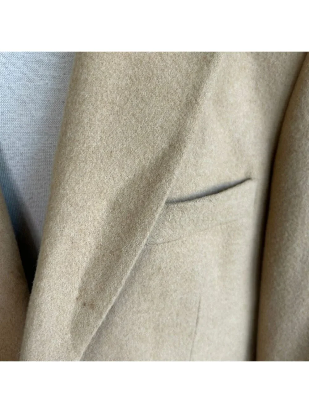 Haspel 100% Camel Hair Men's Tan Blazer Sport Coat Vintage Size 40S